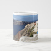Santorini, Griechenland, Oia, Tasse, Weiß, Blau Jumbo-Tasse (Vorderseite)