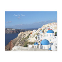 Santorini, Griechenland, Postcard. Insel,