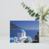 Santorini Griechenland Postcard Postkarte (Stehend Vorderseite)