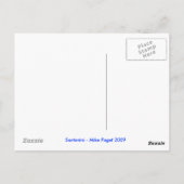 Santorini Griechenland Postcard Postkarte (Rückseite)