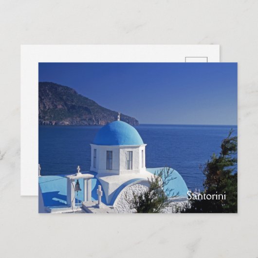 Santorini Griechenland Postcard Postkarte (Vorne/Hinten)