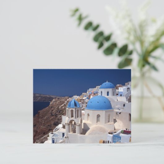 Santorini Griechenland Postcard Postkarte (Stehend Vorderseite)