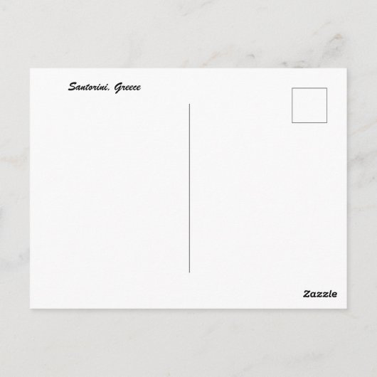 Santorini Griechenland Postcard Postkarte (Rückseite)