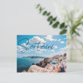 Santorini Griechenland Postcard Postkarte (Stehend Vorderseite)