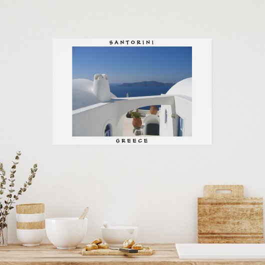 Santorini, Griechenland Poster (Küche)