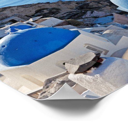 Santorini, Griechenland Poster (Ecke)