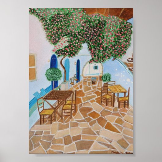 Santorini Griechenland Poster (Vorne)