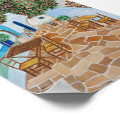 Santorini Griechenland Poster (Ecke)