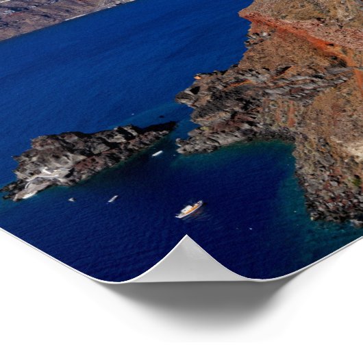 Santorini, Griechenland Poster (Ecke)
