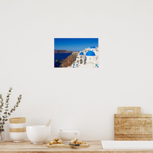 Santorini, Griechenland Poster (Küche)