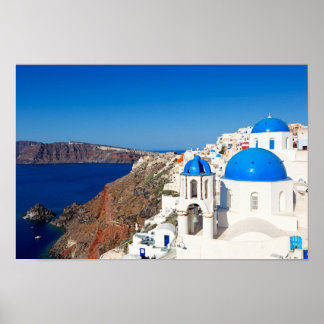 Santorini, Griechenland Poster