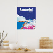 Santorini Griechenland Poster (Küche)
