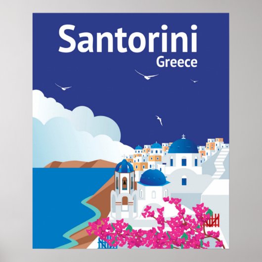Santorini Griechenland Poster (Vorne)