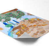 Santorini Griechenland Poster (Ecke)