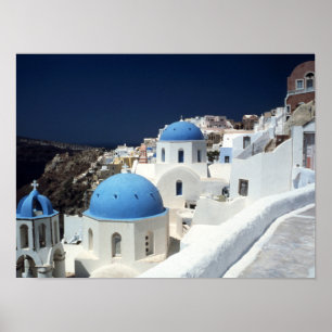 Santorini Griechenland Poster Paper (Matte)
