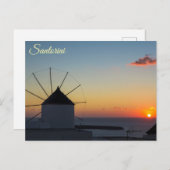 Santorini, Griechenland Postkarte (Vorne/Hinten)