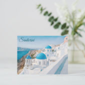 Santorini, Griechenland Postkarte (Stehend Vorderseite)