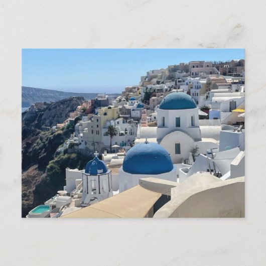 Santorini Griechenland Postkarte (Vorderseite)