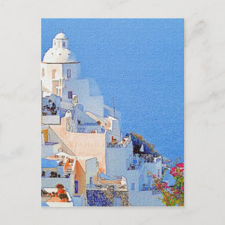 Santorini, Griechenland Postkarte