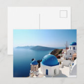 Santorini Griechenland Postkarte (Vorne/Hinten)