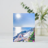 Santorini Griechenland Postkarte (Stehend Vorderseite)