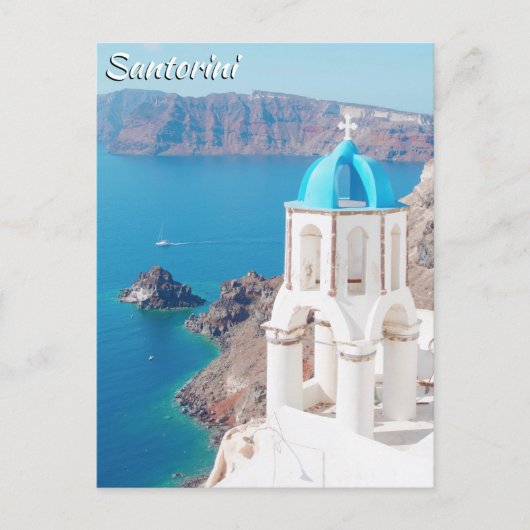 Santorini, Griechenland Postkarte (Vorderseite)