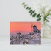 Santorini, Griechenland Postkarte (Stehend Vorderseite)