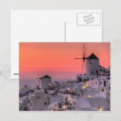 Santorini, Griechenland Postkarte (Vorne/Hinten)