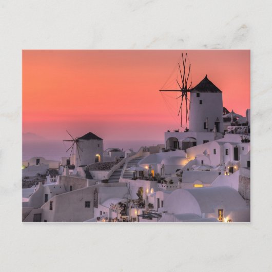 Santorini, Griechenland Postkarte (Vorderseite)