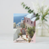Santorini, Griechenland Postkarte (Stehend Vorderseite)