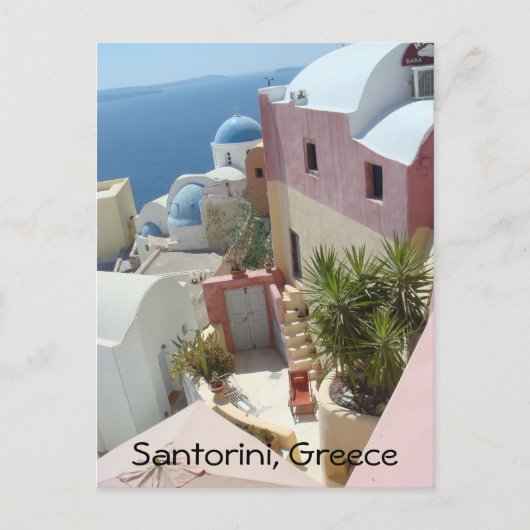 Santorini, Griechenland Postkarte (Vorderseite)