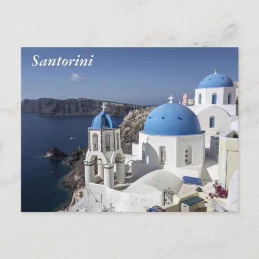 Santorini, Griechenland Postkarte (Vorderseite)
