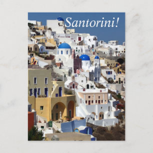 Santorini, Griechenland Postkarte