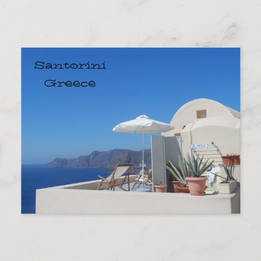 Santorini, Griechenland Postkarte (Vorderseite)