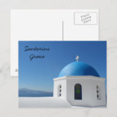 Santorini, Griechenland Postkarte (Vorne/Hinten)
