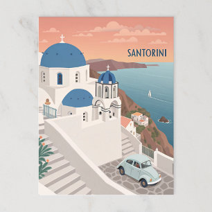 Santorini, Griechenland Postkarte