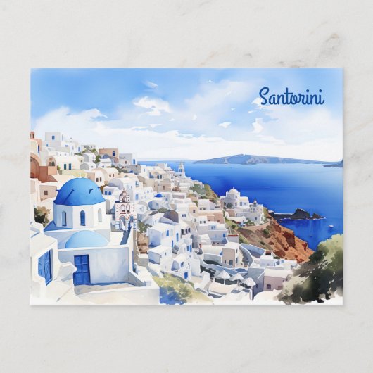 Santorini Griechenland Postkarte (Vorderseite)