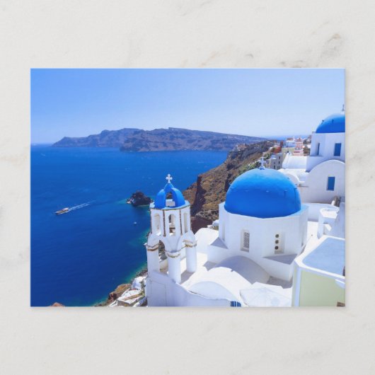 Santorini, Griechenland Postkarte (Vorderseite)