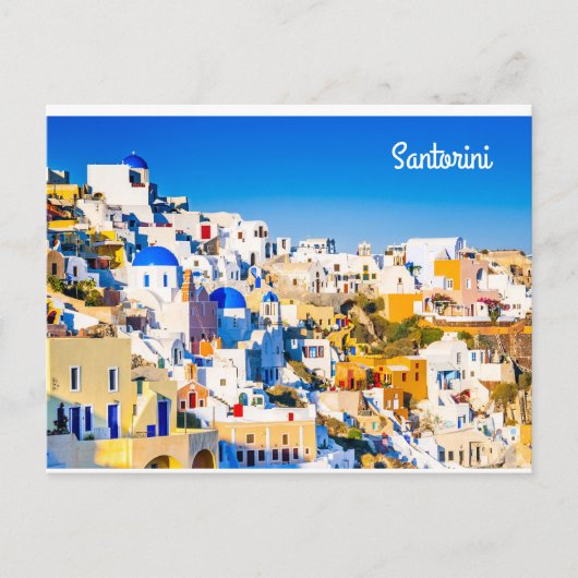 Santorini Griechenland Postkarte (Vorderseite)