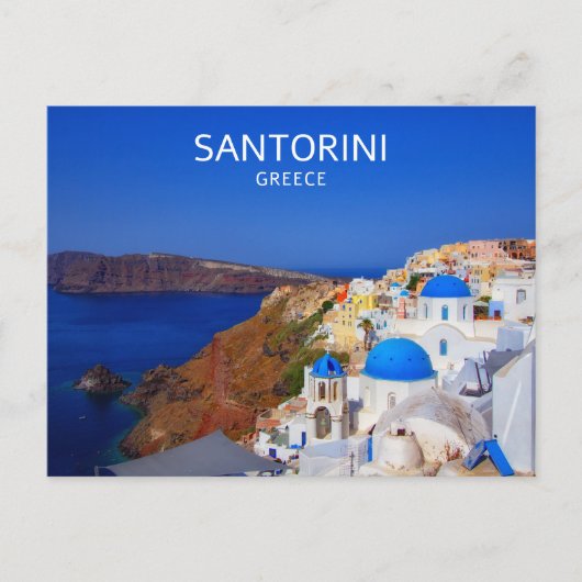 Santorini Griechenland Postkarte (Vorderseite)