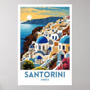 Santorini Griechenland Reisen Kunst Poster
