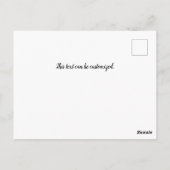 Santorini Griechenland Reisen Wasserfarbe Postkarte (Rückseite)