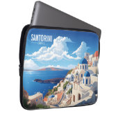 Santorini Griechenland Reiseplakat Laptopschutzhülle (Vorne Rechts)