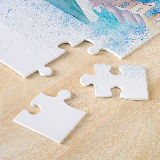 Santorini Griechenland Reiseplan Puzzle (Seite)