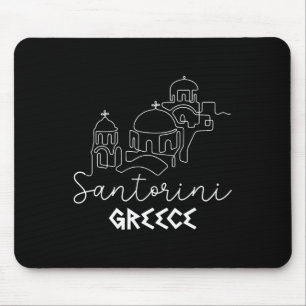 Santorini Griechenland Reiseziel Sommerfamilie Mousepad