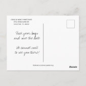 Santorini Griechenland Save the Date Postcard Postkarte (Rückseite)