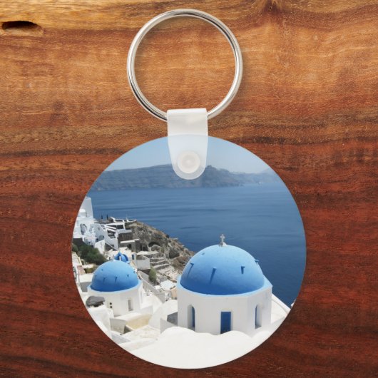 Santorini Griechenland Schlüsselanhänger (Vorderseite)