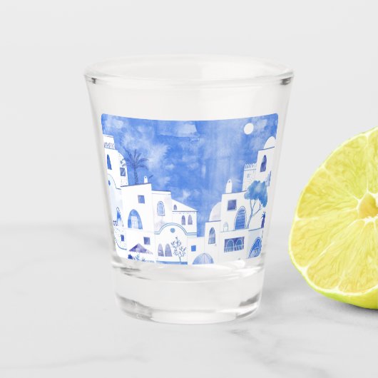 Santorini Griechenland Schnapsglas (Vorderseite)