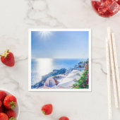 Santorini Griechenland Serviette (Beispiel)