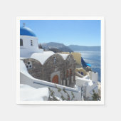 Santorini, Griechenland Serviette (Vorderseite)